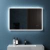 Led Bathroom Mirror with Lights; 36 Inch Anti-Fog Adjustable Front and Backlit Mirror for Bathroom; 3 Colors Dimmable Bathroom Led Mirror; Wall Mount