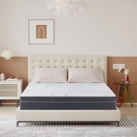 EGO Hybrid 10 Inch Full Mattress; Cooling Gel Infused Memory Foam and Individual Pocket Spring Mattress; Made in USA; Mattress in a Box; CertiPUR-US C