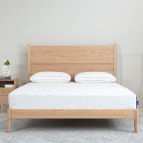 8 Inch Queen Gel Memory Foam Mattress; White; Bed in a Box; Green Tea and Cooling Gel Infused; CertiPUR-US Certified
