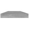 Bookshelf Boards 8 pcs Concrete Gray 15.7"x3.9"x0.6" Engineered Wood