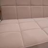 Microfibres fabric upholstered children leisure sofa with wood armrest