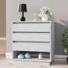 Sideboard White 27.6"x16.1"x29.5" Engineered Wood