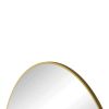 39" Wall Mounted Gold Circular Mirror; for Bathroom; Living Room; Bedroom Wall Decor