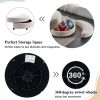 360Â¬âˆž Swivel Accent Barrel Chair with Storage Ottoman & 4 Pillows; Modern Linen Leisure Chair Round Accent for Living Room; Creamy White