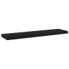 Bookshelf Boards 4 pcs Black 15.7"x3.9"x0.6" Engineered Wood