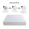 8 Inch Queen Gel Memory Foam Mattress; White; Bed in a Box; Green Tea and Cooling Gel Infused; CertiPUR-US Certified