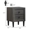 Concise Style Retro Elegant Multipurpose Bedside Nightstand