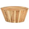 Coffee Table âˆšÃ²25.6"x12.2" Solid Acacia Wood