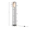 [Only support Drop Shipping Buyer] Charlton Metal Floor Lamp with Glass Cylinder Shade