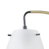 [Only support Drop Shipping Buyer] Bristol Arched Metal Floor Lamp with Frosted Glass Shade