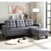Earsom Sectional Sofa in Gray Linen