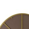39" Wall Mounted Gold Circular Mirror; for Bathroom; Living Room; Bedroom Wall Decor