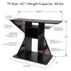Hub-Atlantic Phoenix Media Stand Entertainment Center for TV; Audio Video Components; Stereo Equipment; Gaming Consoles; Streaming Devices; Black
