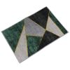 Casual Geometric Cotton Area Rug; Modern Abstract Geometric Shapes Accent Outdoor Rug 4ft x 5.3ft for Patio Bedrooms; Dining Rooms; Living Rooms Light