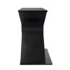 Hub-Atlantic Phoenix Media Stand Entertainment Center for TV; Audio Video Components; Stereo Equipment; Gaming Consoles; Streaming Devices; Black