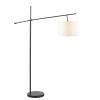 [Only support Drop Shipping Buyer] Keller Adjustable Arched Floor Lamp with Drum Shade