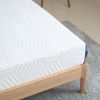 8 Inch Queen Gel Memory Foam Mattress; White; Bed in a Box; Green Tea and Cooling Gel Infused; CertiPUR-US Certified