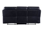 Aashi Sofa (Motion); Navy Leather-Gel Match