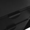 Sideboard Black 41.3"x13.8"x27.6" Steel and Tempered Glass