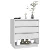 Sideboard White 27.6"x16.1"x29.5" Engineered Wood