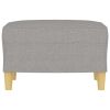 Footstool Light Gray 23.6"x19.7"x16.1" Fabric