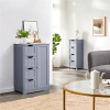Wooden Bathroom Cabinet Bathroom Storage Unit with 4 Drawers;  Gray