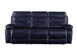 Aashi Sofa (Motion); Navy Leather-Gel Match