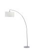 78" SILVER ARCH FLOOR LAMP WITH KD SHADE W/ DOUBLE BOX (1PC/CTN) (2.15/26.84)