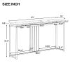 U_STYLE 63'' Modern Console Table; Extra Long Entryway Table with Metal Frame for Entryway; Hallway; Living Room; Foyer; Corridor; Office