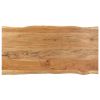Dining Table 63"x31.5"x29.9" Solid Acacia Wood
