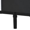 Modern TV Stand for 80'' TV with 3 Doors; Media Console Table; Entertainment Center with Large Storage Cabinet for Living Room; Bedroom