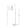 [Only support Drop Shipping Buyer] Auburn Arched Floor Lamp with Marble Base
