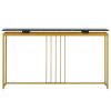 U_STYLE 63'' Modern Console Table; Extra Long Entryway Table with Metal Frame for Entryway; Hallway; Living Room; Foyer; Corridor; Office