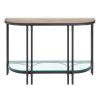 Brantley Sofa Table in Oak &amp; Sandy Black Finish LV00753