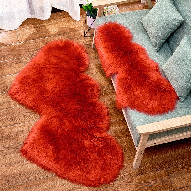 Long Plush Carpet Fuzzy Wool Floor Mat Multicolor Double Heart Soft Fluffy Living Room Bedroom Aldult Child Boy Girl Fashion Lovely Long Plush Carpet Fuzzy Wool Floor Mat Multicolor Double Heart Soft Fluffy Living Room Bedroom Aldult Child Boy Girl Fashion Lovely