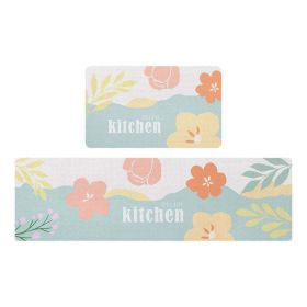 Home Decor PVC Leather Entrance Doormat Kitchen Mat (Main Color: Style 6, size: 45 x 150 cm)