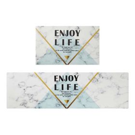 Home Decor PVC Leather Entrance Doormat Kitchen Mat (Main Color: Style 7, size: 45 x 75 cm)