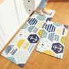 Home Decor PVC Leather Entrance Doormat Kitchen Mat
