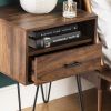 Mid Century Modern Hairpin Leg Nightstand