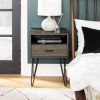Mid Century Modern Hairpin Leg Nightstand