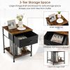 Bedroom Living Room 2-tier Nightstand Bedside End Sofa Coffee Table