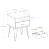 Mid Century Modern Hairpin Leg Nightstand