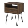 Mid Century Modern Hairpin Leg Nightstand