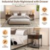 Bedroom Living Room 2-tier Nightstand Bedside End Sofa Coffee Table