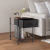 Bedroom Living Room 2-tier Nightstand Bedside End Sofa Coffee Table