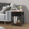Bedroom Living Room 2-tier Nightstand Bedside End Sofa Coffee Table