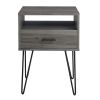 Mid Century Modern Hairpin Leg Nightstand