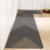 Home Decor PVC Leather Entrance Doormat Kitchen Mat
