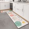 Home Decor PVC Leather Entrance Doormat Kitchen Mat