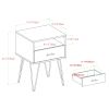 Mid Century Modern Hairpin Leg Nightstand